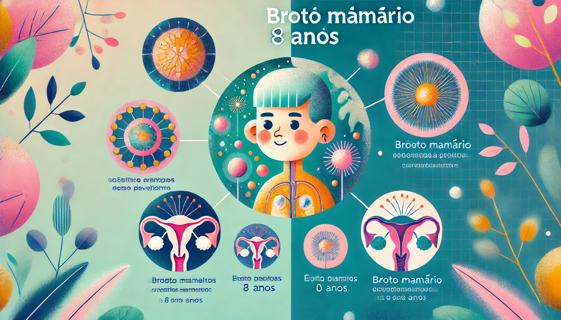 broto mamário 8 anos